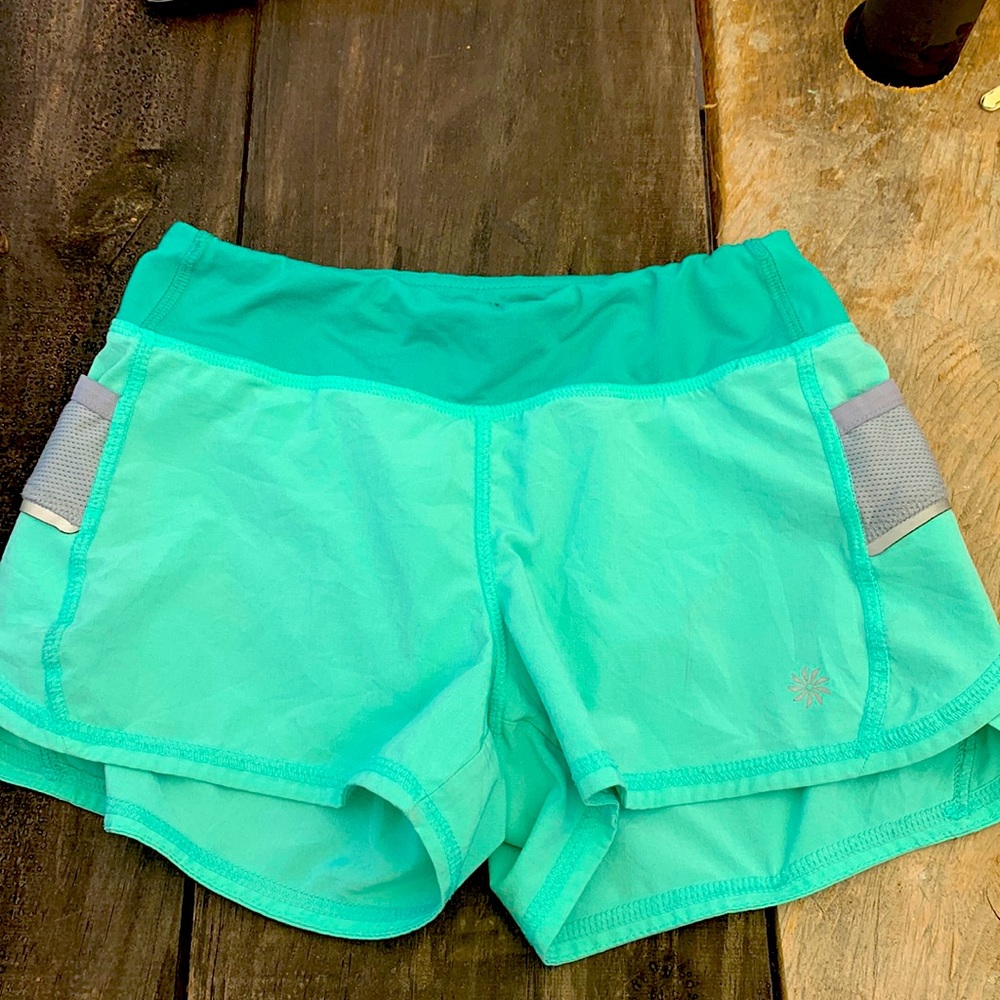 Athleta girl shorts teal